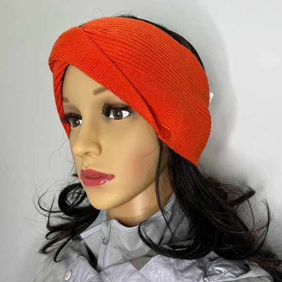 NWT Lululemon Twist Knit Ear Warmer Autumn Red (One Size) - Picture 11 of 12
